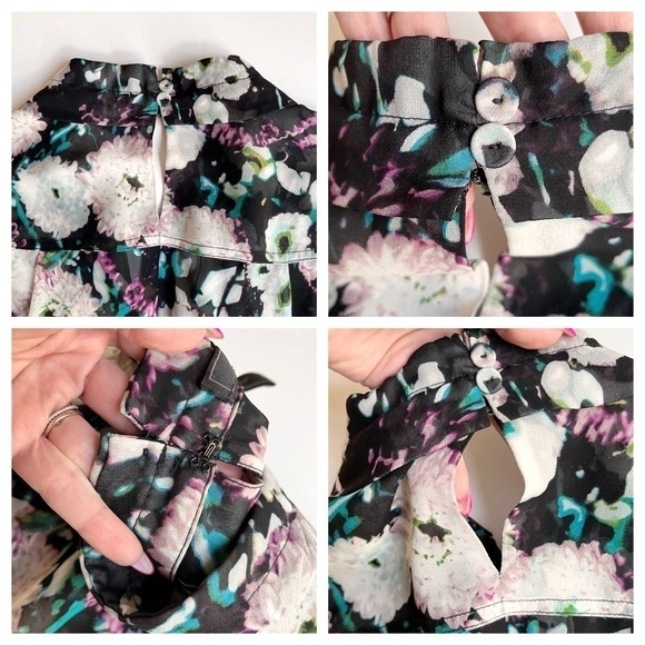 BCBGMAXAZRIA Emma Floral Silk Top - Picture 10 of 13